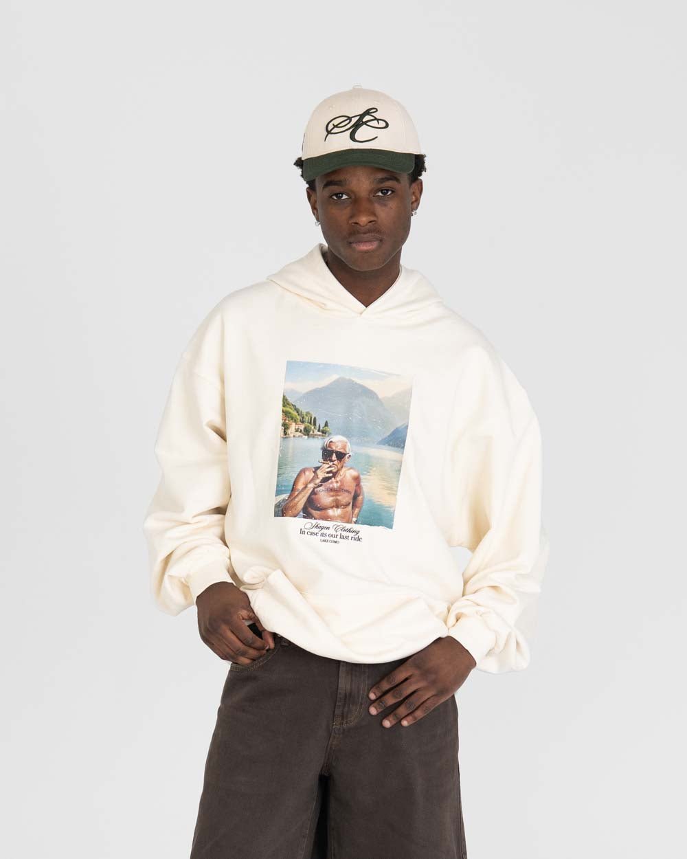 Como Graphic Hoodie Hvid | Skagen - clothing.dk